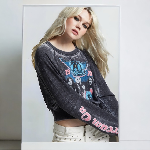 Aerosmith Dream On Burnout Sweatshirt - Picture 4 of 7